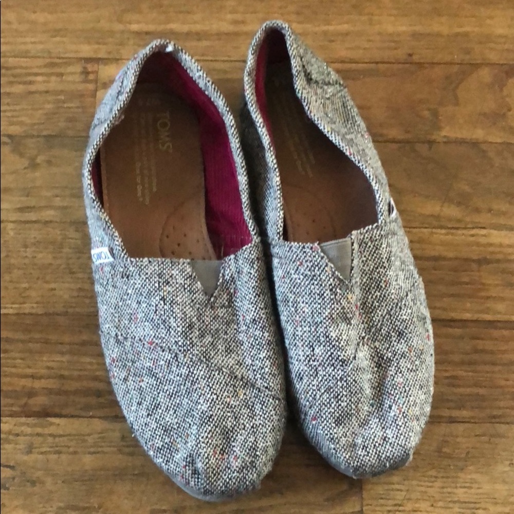 Tweed TOMS size 7.5